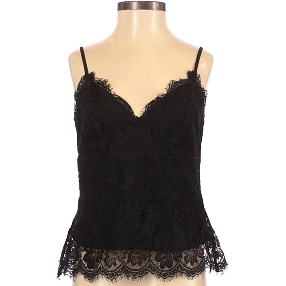 Cecico Black Lace Tank Top